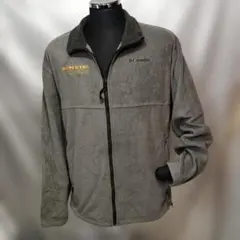 150♪US古着コロンビア ColumbiaフリースジャケットXLサイズ★グレー