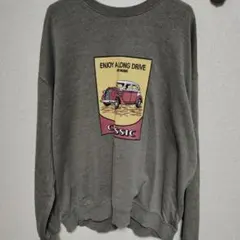 kutir クラシックカー プリント トレーナー　XL相当