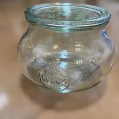 中型WECK Rumrand-Glas 丸型ガラス瓶 直径約12cm