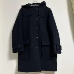 ダッフルコート ネイビー S MUJI labo カシミヤ混合