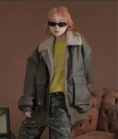 sedacle 裏ボア合皮ブルゾン M