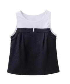 新品タグ付 スカーラ【SUKALA】カップ付きジャガードトップス ブラック