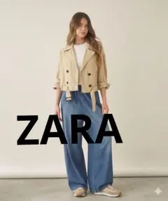 ZARA ザラ　ショートトレンチ風　ジャケット