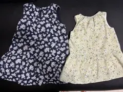 コムサイズム リバーシブル フラワープリント 원피스 姉妹 おそろい 100