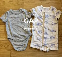GAP ギャップ ベビーロンパース2枚セット 3〜6month