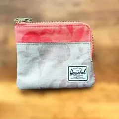 Herschel キャンバスコインケース ピンク/グレー