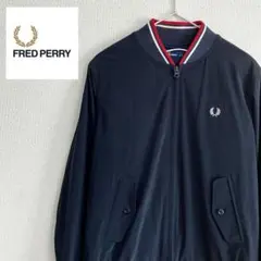 美品　FRED PERRY ビームス 別注 ナイロンジャケット ブルゾン 紺