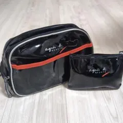 アニエスベーagnès b. BEAUTE ブラックポーチセット 96