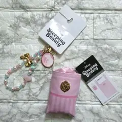 新品☆Sleeping Beautyオーロラ姫 チャームとエコバッグのセット