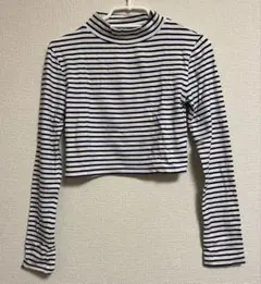 BROWNY ボーダーハイネック