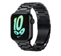 【新品、未開封】Apple Watch対応バンド　ステンレス製〈ブラック〉