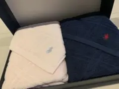 【おまけ付き】ラルフローレン バスタオル2枚セット+今治ハンドタオル1枚