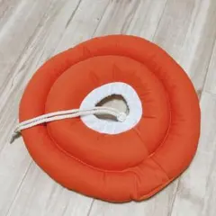 エリザベスカラー 子猫 子犬 ソフト 引っ掻き防止 オレンジ Sサイズ