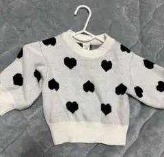 SHEIN ハート柄ニットセーター 6-9M