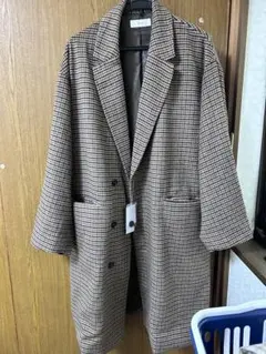 SENTDALE WOOL チェスターコート チェック柄 XL - メルカリ