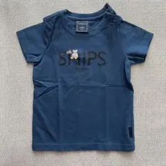 【美品】TeddyBear x SHIPS Tシャツ ブルー　90cmのサムネイル