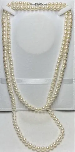 c465 パールロングネックレス