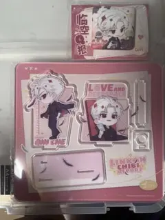 アクリル筆立て 臨空Q報シリーズ 恋と深空　公式　レイ 缶バッジ