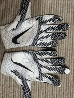 Nike アメリカンフットボール グローブ ホワイト/ブラック