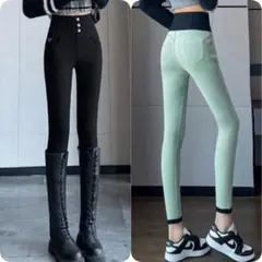 スキニー 美脚　裏起毛 スーパーストレッチ Mサイズ