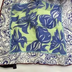 ETRO コットン生地 青い葉のプリント定価14,000円程
