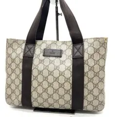 【美品】グッチ ハンドバッグ GGスプリーム PVC