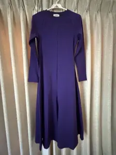 COS 紫 ロングワンピース 長袖