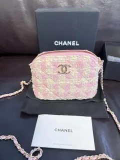 CHANELシャネル ショルダーバッグ チェーンバック　ノベルティ　ピンク
