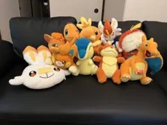 ポケットモンスターの炎タイプのぬいぐるみ10体セット