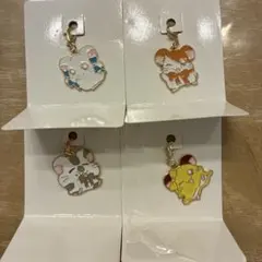 ハム太郎　メタルチャーム　4個セット