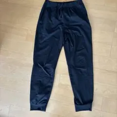GUキッズ ロングパンツ ブラック ジョガーパンツ