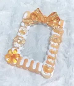 硬質ケース ホイップデコ トレカケース リボン オレンジ