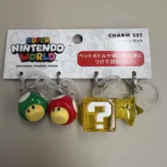 USJ限定⭐︎スーパーマリオ　チャームセット　新品　キノコ めじるしアクセサリー
