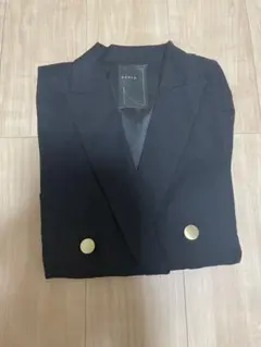 ノーブル ピークドラペルジャケット ダブルジャケット 金ボタン 38 再入荷予約受付中】金ボタンノーブルピークドラペルジャケット(M