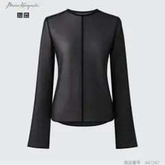 ユニクロ✖mamekurogouchi　シアークルーネックトップス