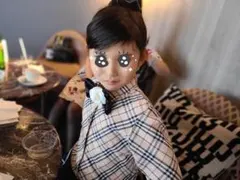 BURBERRYノバチェック柄　ブラウス110