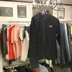 ♯113 THENORTH FACE ザノースフェイスフリース胸元ロゴ首元ボタン