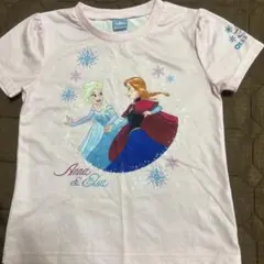 アナとエルサ Tシャツ ピンク