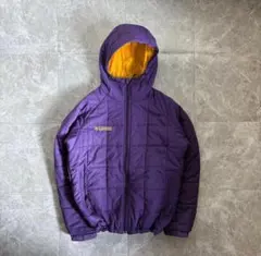 【美品❗️】極暖！columbia 　ダウン　パープル イエロー M