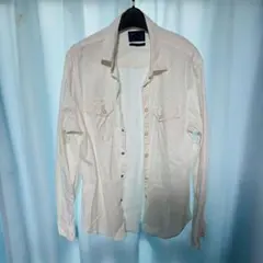 ZARA MAN スリムフィット長袖シャツ ホワイト