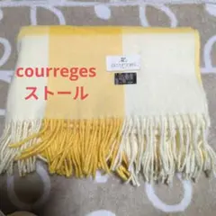 courageous チェック柄ストール イエロー
