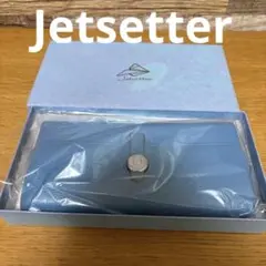 【高級】Jetsetter 長財布 ライトブルー レザー 箱付き