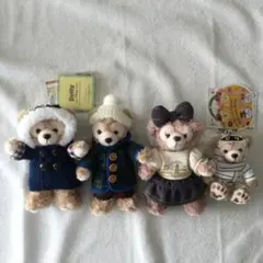 ダッフィー　3体 シェリーメイ　1体　4体セット　ぬいぐるみストラップ他