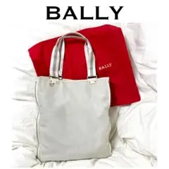 バリー BALLY　2wayトートバッグ　イタリア製　本革装飾　保存袋付き