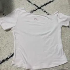 GRL ワンショルダーロゴ刺繍Tシャツ[pm403a]