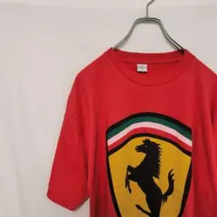 90s 80s ヴィンテージ フェラーリ 企業ロゴ プリント Tシャツ 半袖