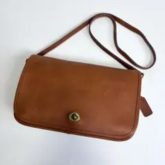 【極美品】COACH オールドコーチ ターンロック ショルダーバッグ USA製