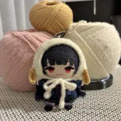 ぬい用 にじぱぺ用 羊のカチューシャ ハンドメイド 編み物