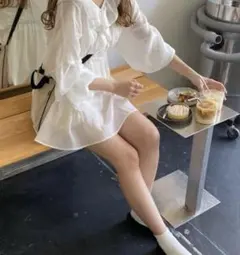 お値下げ‼︎Heather（ヘザー）のVネックフロントフリルブラウス