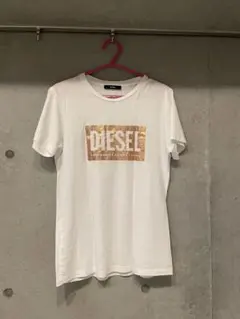 DIESEL ホワイト ロゴ Tシャツ